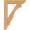 Ekena Millwork Balboa Slat Smooth Bracket w/ Offset Brace, Western Red Cedar, 5 1/2"W x 22"D x 30"H BKT0604X22X30BOA06SWR - alternate 4